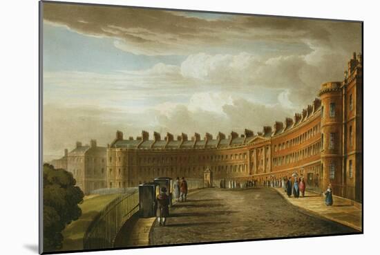 Lansdown Crescent, Bath, 1820-David Cox-Mounted Giclee Print