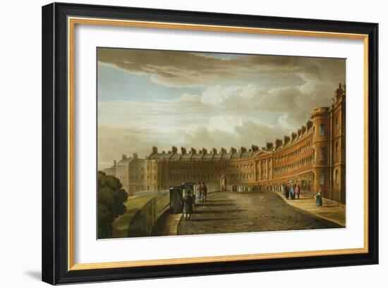 Lansdown Crescent, Bath, 1820-David Cox-Framed Giclee Print