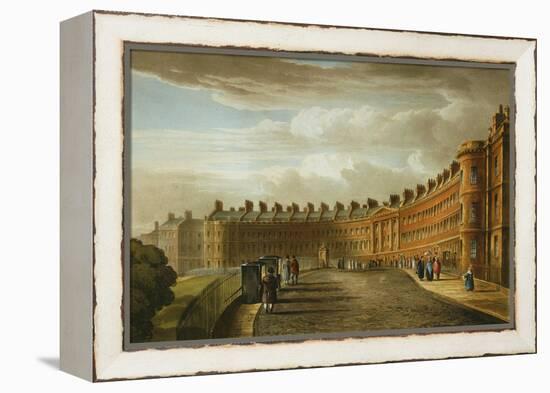 Lansdown Crescent, Bath, 1820-David Cox-Framed Premier Image Canvas