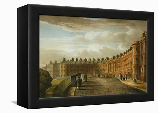 Lansdown Crescent, Bath, 1820-David Cox-Framed Premier Image Canvas