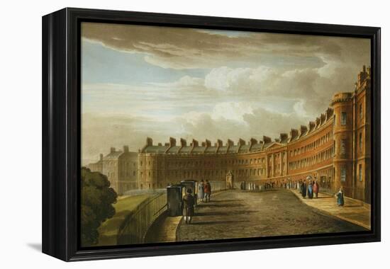 Lansdown Crescent, Bath, 1820-David Cox-Framed Premier Image Canvas