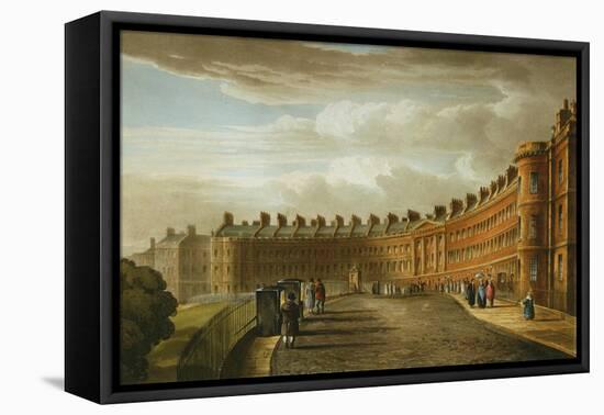 Lansdown Crescent, Bath, 1820-David Cox-Framed Premier Image Canvas