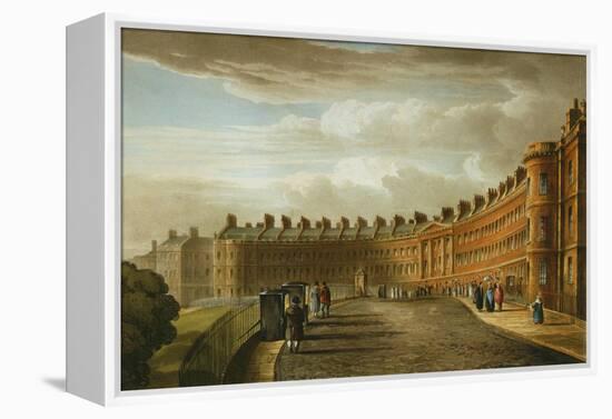 Lansdown Crescent, Bath, 1820-David Cox-Framed Premier Image Canvas