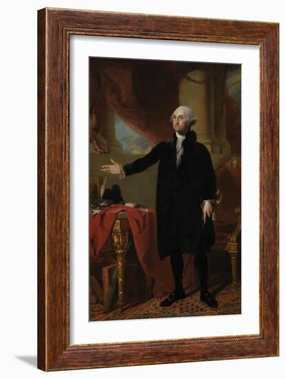 Lansdowne Portrait of President George Washington-Stocktrek Images-Framed Art Print