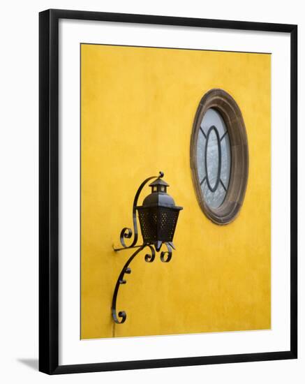 Lantern and Window, San Miguel De Allende, Guanajuato State, Central Mexico-Julie Eggers-Framed Photographic Print