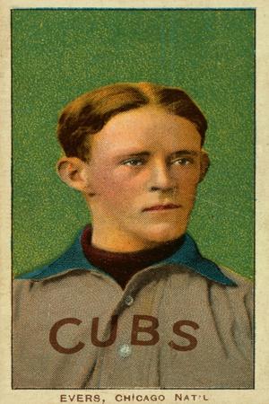 Chicago, IL, Chicago Cubs, Johnny Evers, Baseball Card