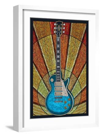 Guitar - Mosaic' Art Print - Lantern Press | Art.com