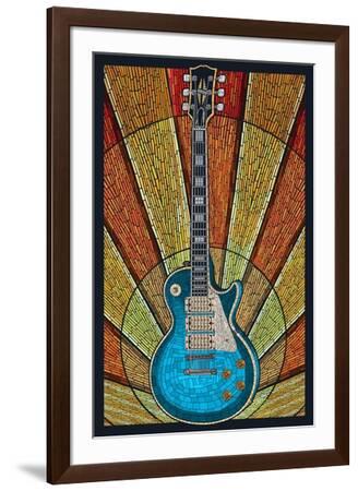 Guitar - Mosaic' Art Print - Lantern Press | Art.com