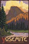 Half Dome, Yosemite National Park, California-Lantern Press-Art Print