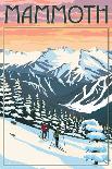 Sunday River, Maine - Colorful Skis - Lantern Press Artwork-Lantern Press-Art Print