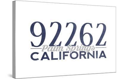 Palm Springs, California - 92262 Zip Code (Blue) Art Print