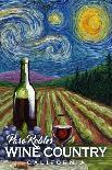 Paso Robles Wine Country, California - Vineyard - Starry Night - Lantern Press Artwork-Lantern Press-Art Print