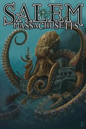 Kraken Attacking Ship - Seattle' Posters - Lantern Press