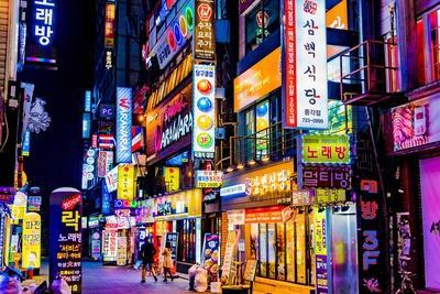 Seoul, South Korea - Neon Lights & Signs at Night