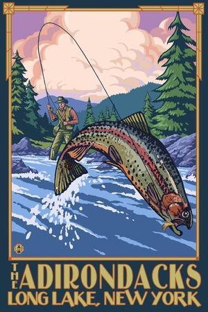 1914 10 Popular Dry Flies - H.H. Leonard Antique Fishing Print – Adirondack  Retro
