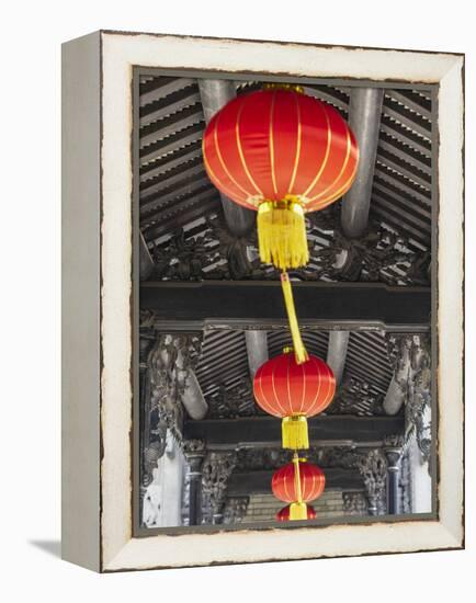 Lanterns at Chen Clan Academy, Guangzhou, Guangdong, China-Ian Trower-Framed Premier Image Canvas