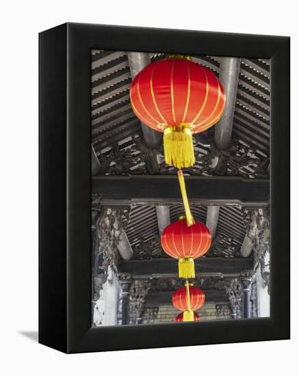 Lanterns at Chen Clan Academy, Guangzhou, Guangdong, China-Ian Trower-Framed Premier Image Canvas