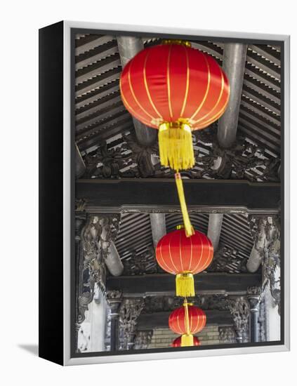 Lanterns at Chen Clan Academy, Guangzhou, Guangdong, China-Ian Trower-Framed Premier Image Canvas