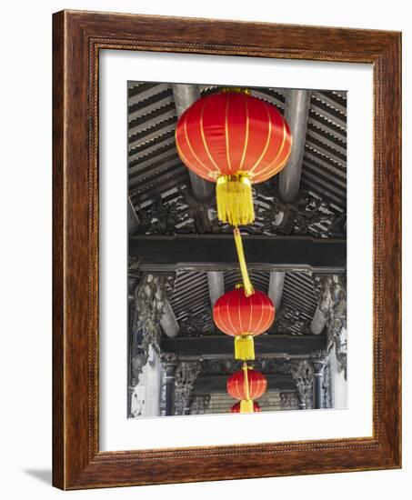 Lanterns at Chen Clan Academy, Guangzhou, Guangdong, China-Ian Trower-Framed Photographic Print