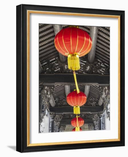 Lanterns at Chen Clan Academy, Guangzhou, Guangdong, China-Ian Trower-Framed Photographic Print