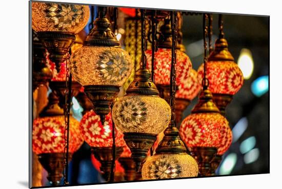 Lanterns at Grand Bazaar Istanbul Turkey-null-Mounted Photo