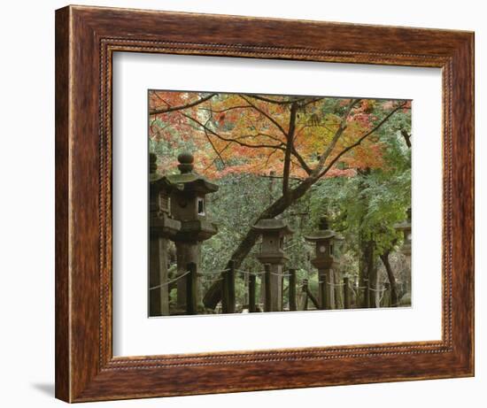 Lanterns at Kasuga Taishi Shine-Christophe Boisvieux-Framed Photographic Print