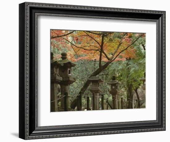 Lanterns at Kasuga Taishi Shine-Christophe Boisvieux-Framed Photographic Print