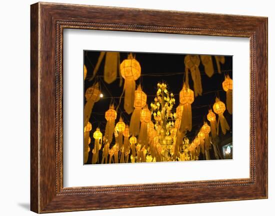 Lanterns for Loi Krathong festival.-Alison Wright-Framed Photographic Print