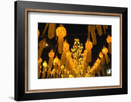 Lanterns for Loi Krathong festival.-Alison Wright-Framed Photographic Print