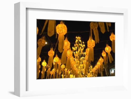 Lanterns for Loi Krathong festival.-Alison Wright-Framed Photographic Print