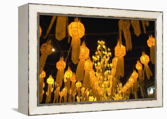 Lanterns for Loi Krathong festival.-Alison Wright-Framed Premier Image Canvas