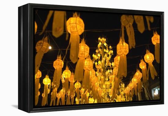 Lanterns for Loi Krathong festival.-Alison Wright-Framed Premier Image Canvas