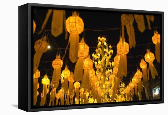 Lanterns for Loi Krathong festival.-Alison Wright-Framed Premier Image Canvas