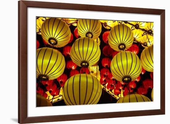 Lanterns, Hoi An, Vietnam-David Wall-Framed Premium Photographic Print