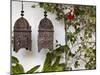 Lanterns on Wall, Betancuria, Fuerteventura, Canary Islands, Spain-Jon Arnold-Mounted Photographic Print