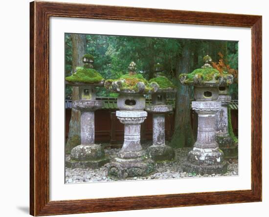 Lanterns, Toshogu Shrine, Tochigi, Nikko, Japan-Rob Tilley-Framed Photographic Print