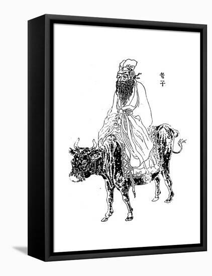 Lao-Tzu, Ancient Chinese Philosopher and Inspiration of Taoism, Late 19th Century-null-Framed Premier Image Canvas