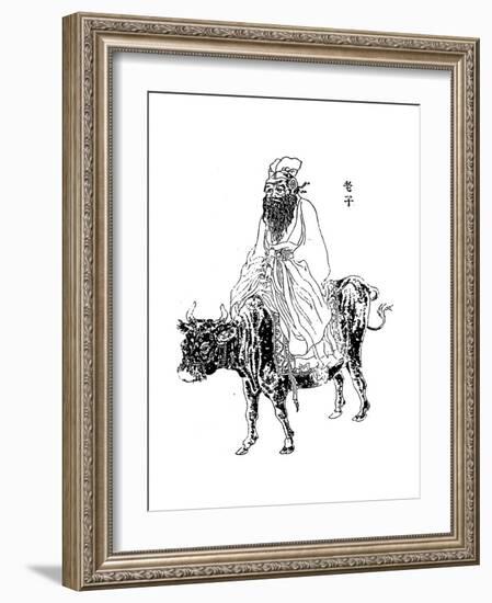 Lao-Tzu, Ancient Chinese Philosopher and Inspiration of Taoism, Late 19th Century-null-Framed Giclee Print