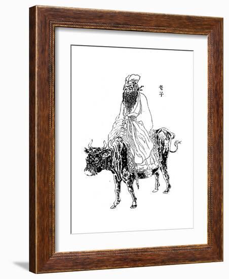 Lao-Tzu, Ancient Chinese Philosopher and Inspiration of Taoism, Late 19th Century-null-Framed Giclee Print