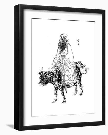 Lao-Tzu, Ancient Chinese Philosopher and Inspiration of Taoism, Late 19th Century-null-Framed Giclee Print