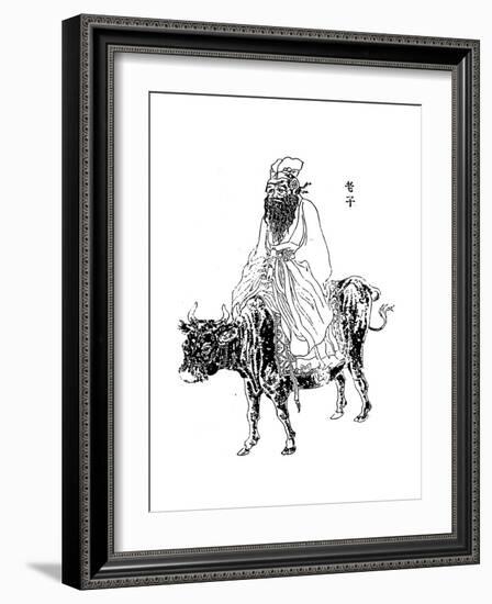 Lao-Tzu, Ancient Chinese Philosopher and Inspiration of Taoism, Late 19th Century-null-Framed Giclee Print