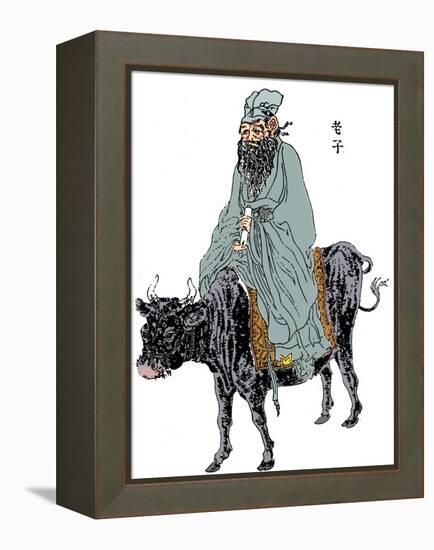 Lao-Tzu, ancient Chinese philosopher and inspiration of Taoism, late 19th century-Anon-Framed Premier Image Canvas