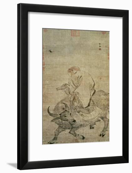 Lao-Tzu (circa 604-531 BC) Riding His Ox, Chinese, Ming Dynasty (1368-1644)-null-Framed Giclee Print