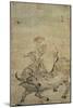 Lao-Tzu (circa 604-531 BC) Riding His Ox, Chinese, Ming Dynasty (1368-1644)-null-Mounted Giclee Print