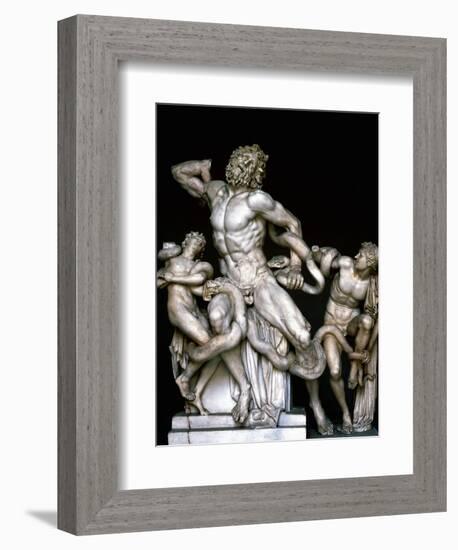 Laocoon and His Sons. Sculpture. 25BC-null-Framed Giclee Print