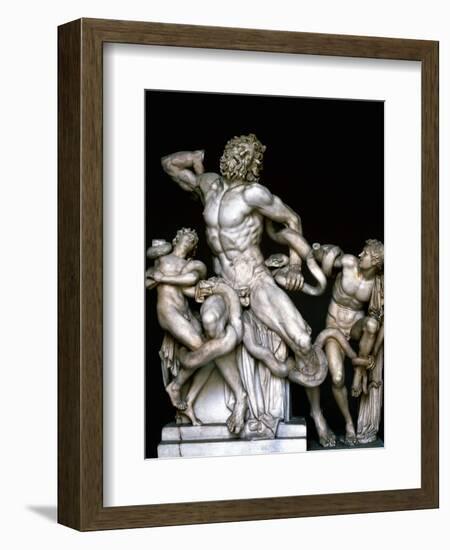 Laocoon and His Sons. Sculpture. 25BC-null-Framed Giclee Print