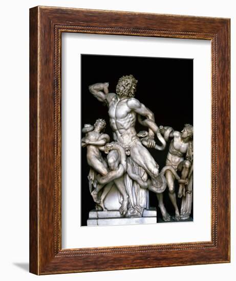 Laocoon and His Sons. Sculpture. 25BC-null-Framed Giclee Print