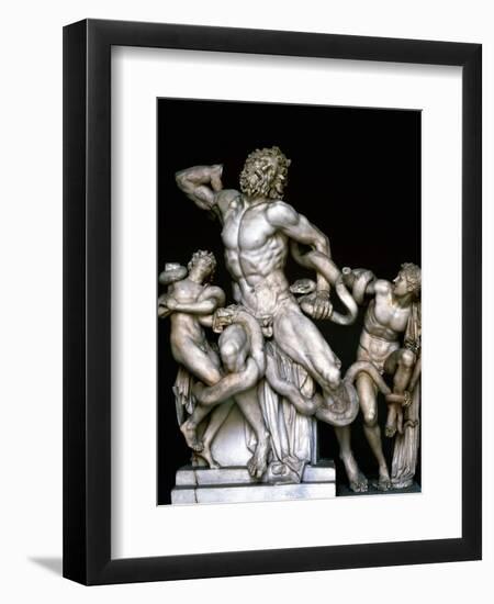 Laocoon and His Sons. Sculpture. 25BC-null-Framed Giclee Print