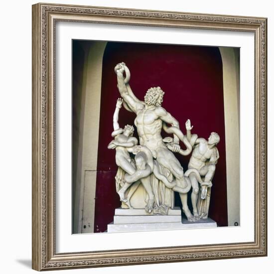 Laocoon Group, Early Restoration, c1st century-Unknown-Framed Giclee Print