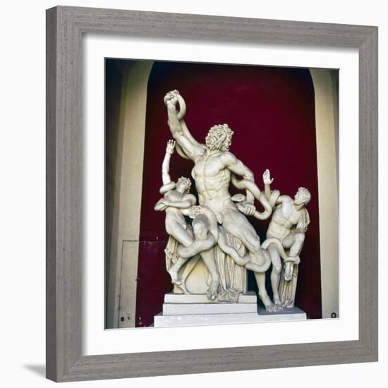 Laocoon Group, Early Restoration, c1st century-Unknown-Framed Giclee Print